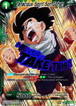 Tenacious Spirit Son Gohan (SPR) (TB3-037) [Clash of Fates] | Dragon's Lair Comics and Fantasy Houston TX