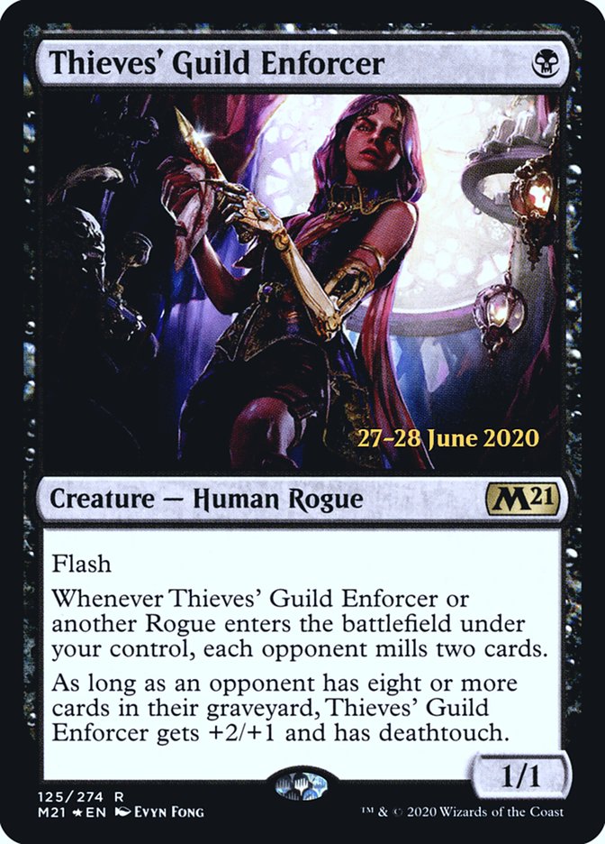 Thieves' Guild Enforcer [Core Set 2021 Prerelease Promos] | Dragon's Lair Comics and Fantasy Houston TX