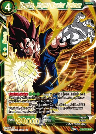 Vegito, Super Warrior Reborn (Gold Stamped) (P-065) [Mythic Booster] | Dragon's Lair Comics and Fantasy Houston TX