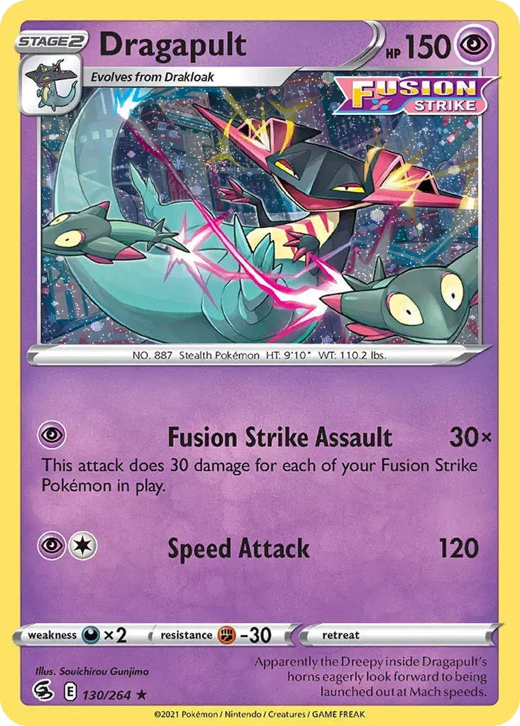 Dragapult (130/264) (Cosmos Holo) [Sword & Shield: Fusion Strike] | Dragon's Lair Comics and Fantasy Houston TX