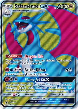 Salamence GX (SM139) (Jumbo Card) [Sun & Moon: Black Star Promos] | Dragon's Lair Comics and Fantasy Houston TX