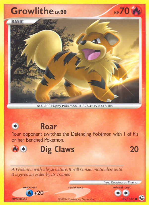 Growlithe (89/132) [Diamond & Pearl: Secret Wonders] | Dragon's Lair Comics and Fantasy Houston TX