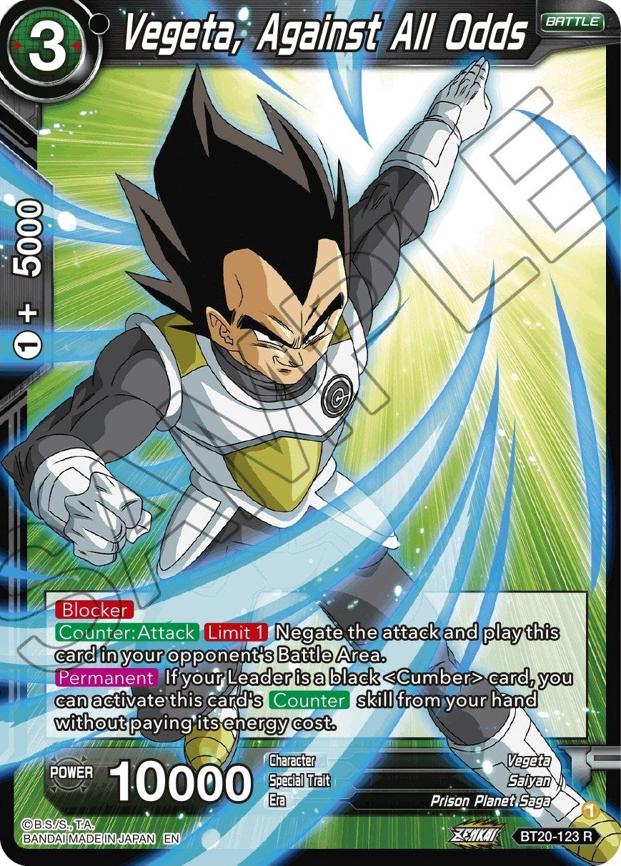 Vegeta, Against All Odds (BT20-123) [Power Absorbed] | Dragon's Lair Comics and Fantasy Houston TX