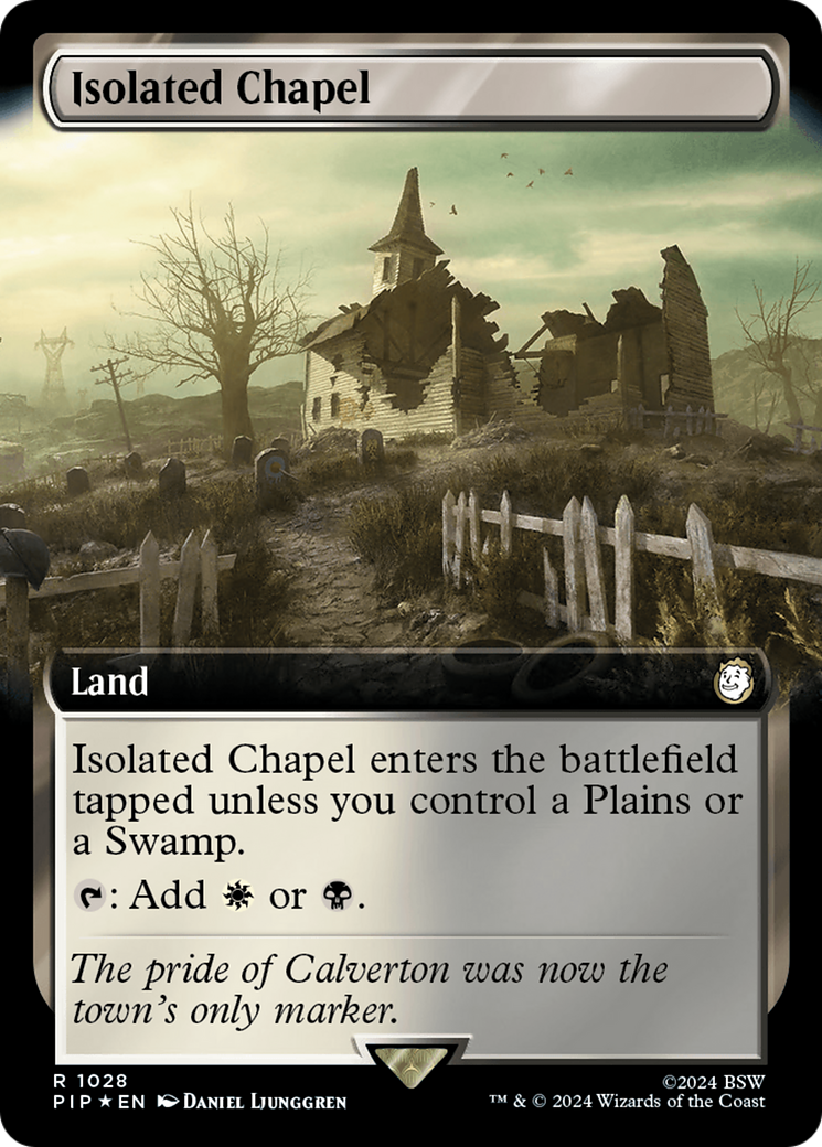 Isolated Chapel (Extended Art) (Surge Foil) [Fallout] | Dragon's Lair Comics and Fantasy Houston TX