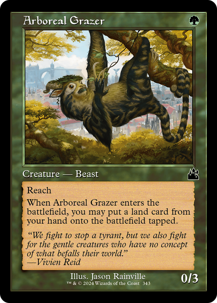 Arboreal Grazer (Retro Frame) [Ravnica Remastered] | Dragon's Lair Comics and Fantasy Houston TX