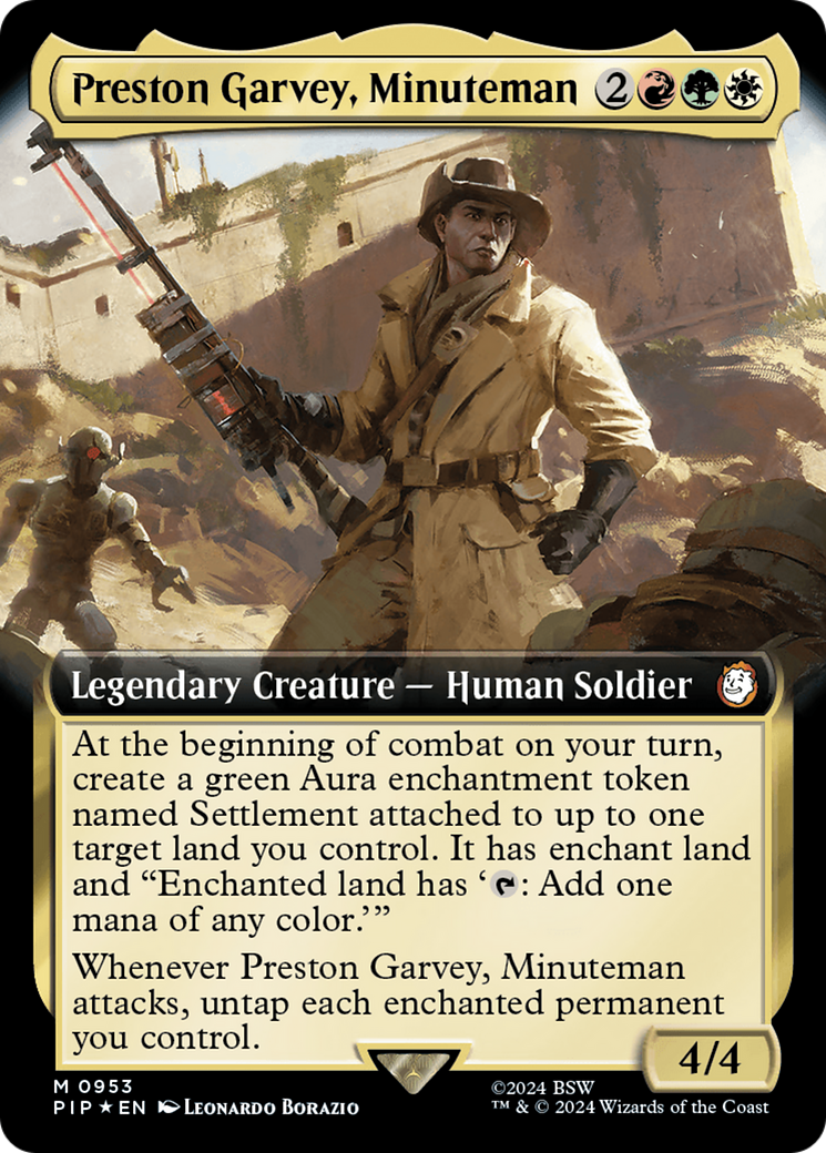 Preston Garvey, Minuteman (Extended Art) (Surge Foil) [Fallout] | Dragon's Lair Comics and Fantasy Houston TX