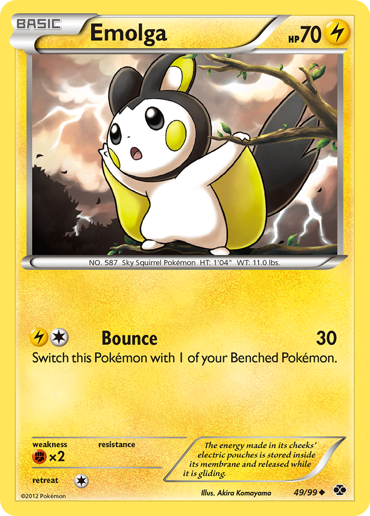 Emolga (49/99) [Black & White: Next Destinies] | Dragon's Lair Comics and Fantasy Houston TX