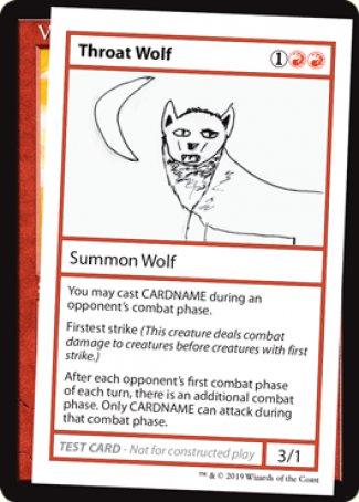 Throat Wolf (2021 Edition) [Mystery Booster Playtest Cards] | Dragon's Lair Comics and Fantasy Houston TX