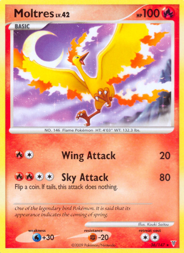 Moltres (36/147) [Platinum: Supreme Victors] | Dragon's Lair Comics and Fantasy Houston TX