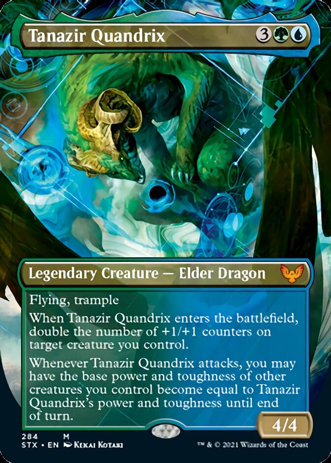 Tanazir Quandrix (Borderless Alternate Art) [Strixhaven: School of Mages] | Dragon's Lair Comics and Fantasy Houston TX