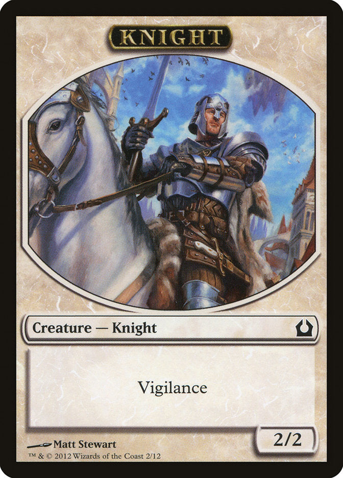 Knight Token [Return to Ravnica Tokens] | Dragon's Lair Comics and Fantasy Houston TX