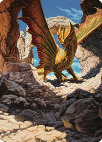 Ancient Brass Dragon Art Card (02) [Commander Legends: Battle for Baldur's Gate Art Series] | Dragon's Lair Comics and Fantasy Houston TX