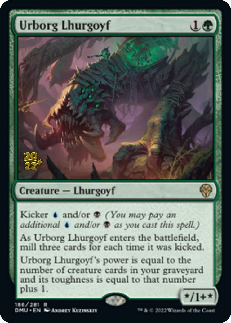 Urborg Lhurgoyf [Dominaria United Prerelease Promos] | Dragon's Lair Comics and Fantasy Houston TX