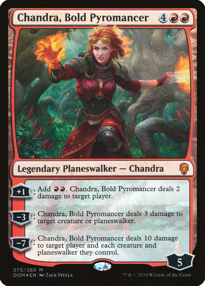 Chandra, Bold Pyromancer [Dominaria] | Dragon's Lair Comics and Fantasy Houston TX