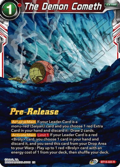 The Demon Cometh (BT15-023) [Saiyan Showdown Prerelease Promos] | Dragon's Lair Comics and Fantasy Houston TX