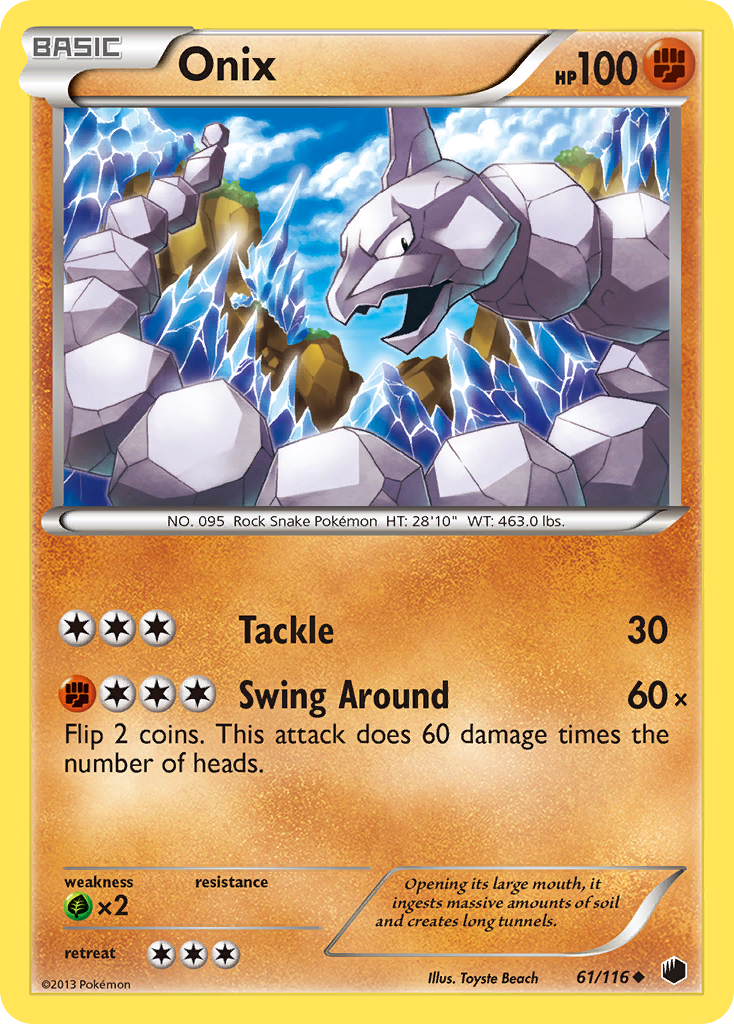 Onix (61/116) [Black & White: Plasma Freeze] | Dragon's Lair Comics and Fantasy Houston TX