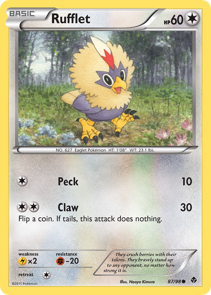 Rufflet (87/98) [Black & White: Emerging Powers] | Dragon's Lair Comics and Fantasy Houston TX