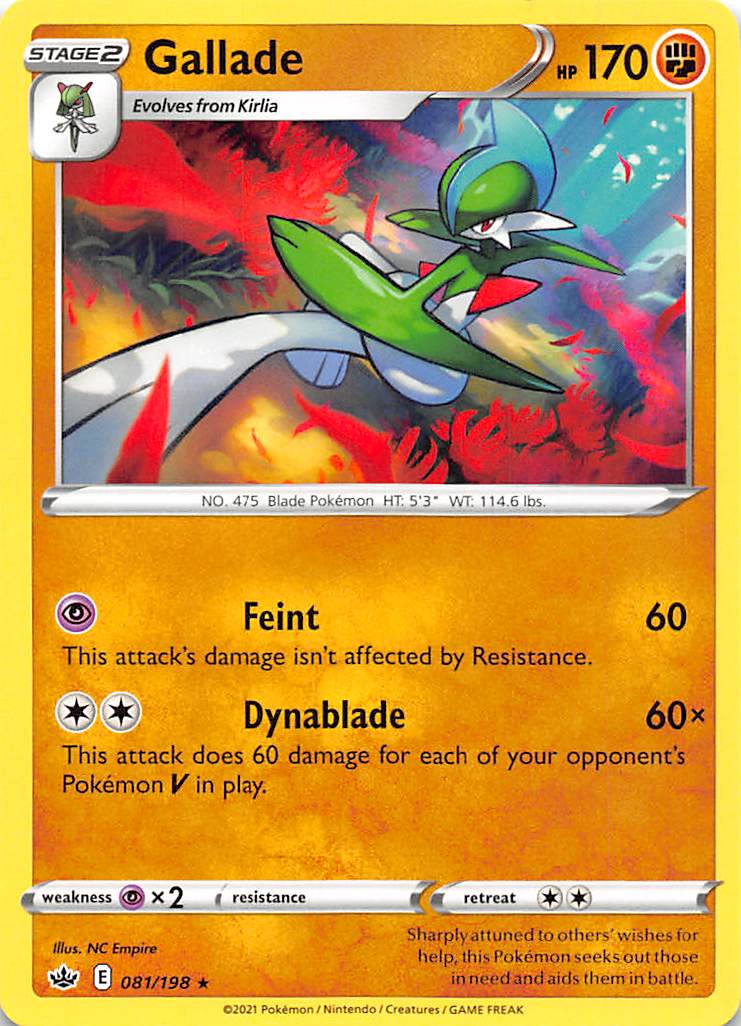 Gallade (081/198) [Sword & Shield: Chilling Reign] | Dragon's Lair Comics and Fantasy Houston TX