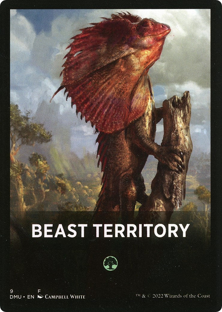 Beast Territory Theme Card [Dominaria United Tokens] | Dragon's Lair Comics and Fantasy Houston TX