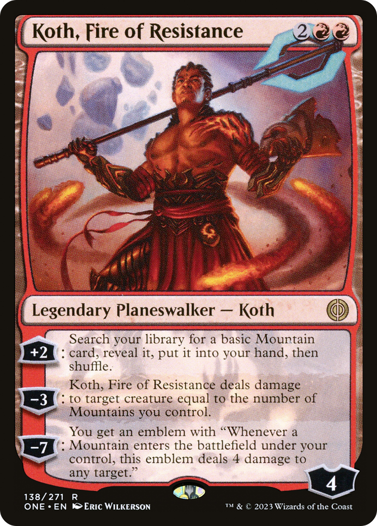 Koth, Fire of Resistance [Phyrexia: All Will Be One] | Dragon's Lair Comics and Fantasy Houston TX