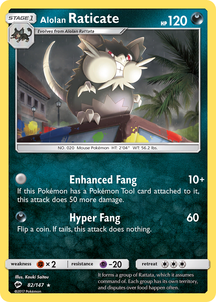 Alolan Raticate (82/147) [Sun & Moon: Burning Shadows] | Dragon's Lair Comics and Fantasy Houston TX