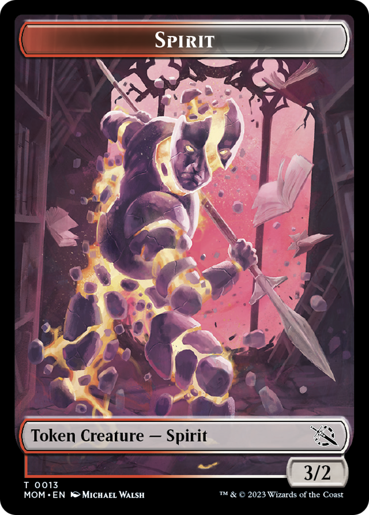 Spirit Token (13) [March of the Machine Tokens] | Dragon's Lair Comics and Fantasy Houston TX