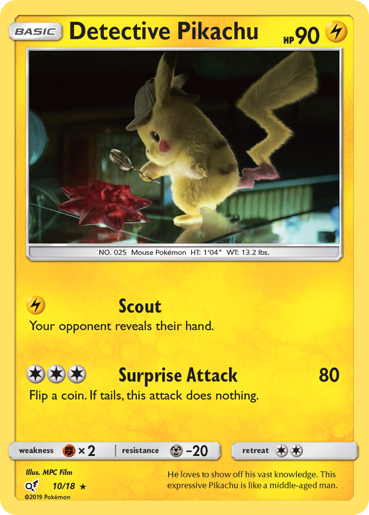 Detective Pikachu (10/18) [Sun & Moon: Detective Pikachu] | Dragon's Lair Comics and Fantasy Houston TX