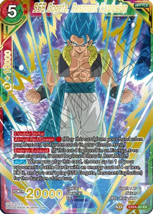 SSB Gogeta, Resonant Explosion (Gold Stamped) (EX04-03) [Mythic Booster] | Dragon's Lair Comics and Fantasy Houston TX