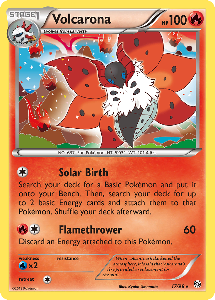 Volcarona (17/98) [XY: Ancient Origins] | Dragon's Lair Comics and Fantasy Houston TX