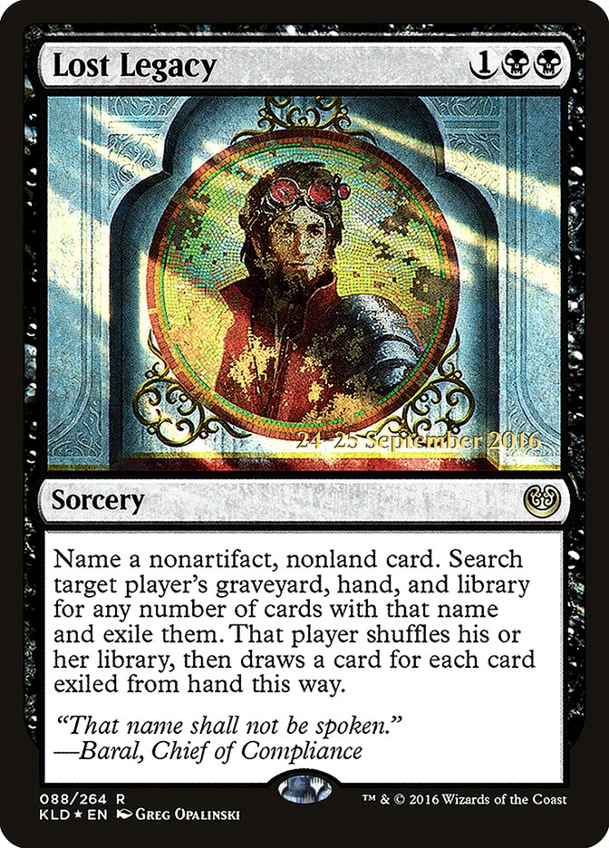 Lost Legacy [Kaladesh Prerelease Promos] | Dragon's Lair Comics and Fantasy Houston TX