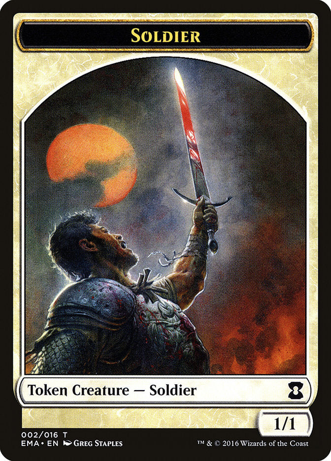 Soldier Token [Eternal Masters Tokens] | Dragon's Lair Comics and Fantasy Houston TX