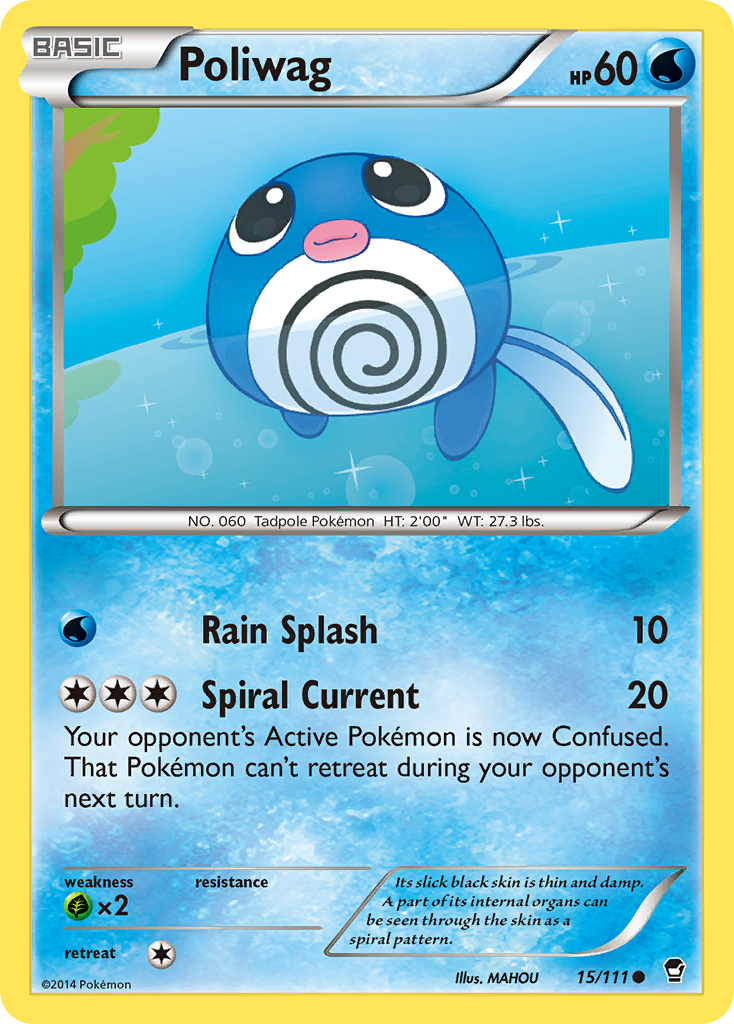 Poliwag (15/111) [XY: Furious Fists] | Dragon's Lair Comics and Fantasy Houston TX