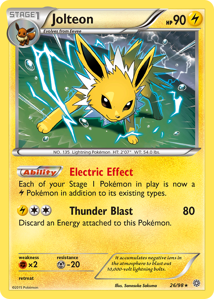 Jolteon (26/98) [XY: Ancient Origins] | Dragon's Lair Comics and Fantasy Houston TX