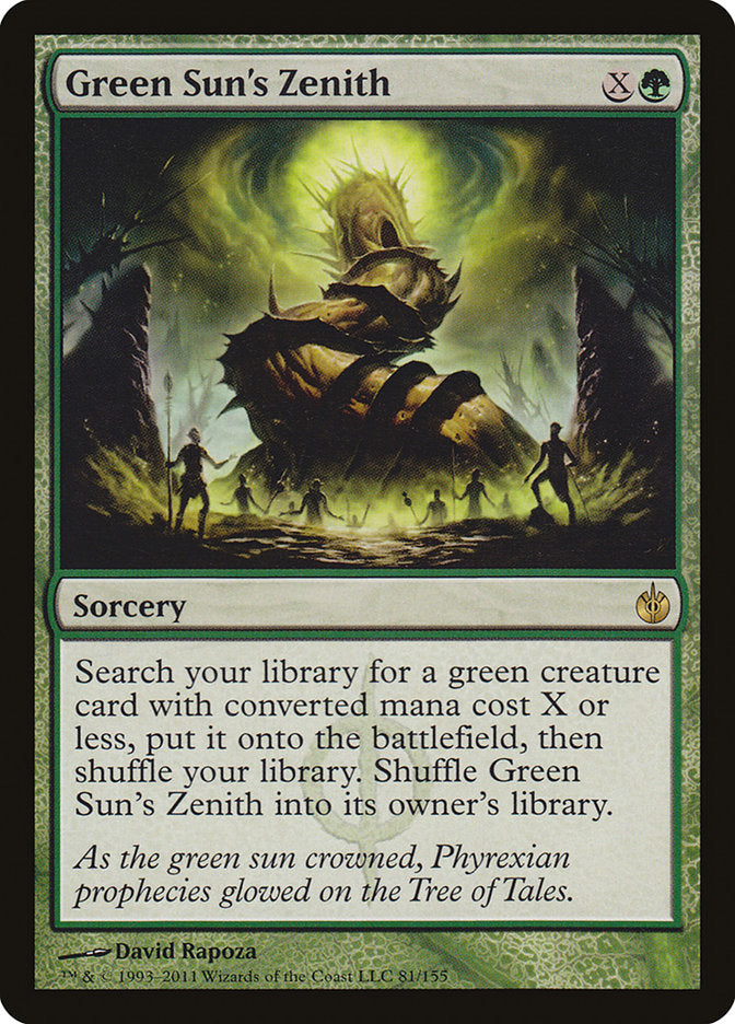 Green Sun's Zenith [Mirrodin Besieged] | Dragon's Lair Comics and Fantasy Houston TX