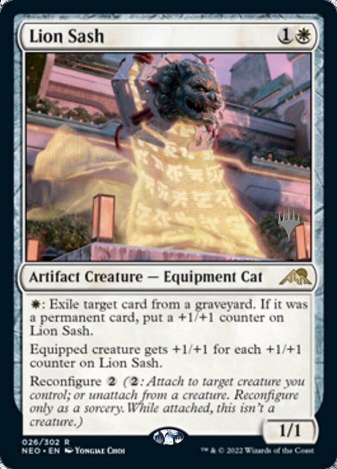 Lion Sash (Promo Pack) [Kamigawa: Neon Dynasty Promos] | Dragon's Lair Comics and Fantasy Houston TX