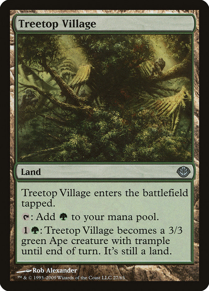 Treetop Village [Duel Decks: Garruk vs. Liliana] | Dragon's Lair Comics and Fantasy Houston TX