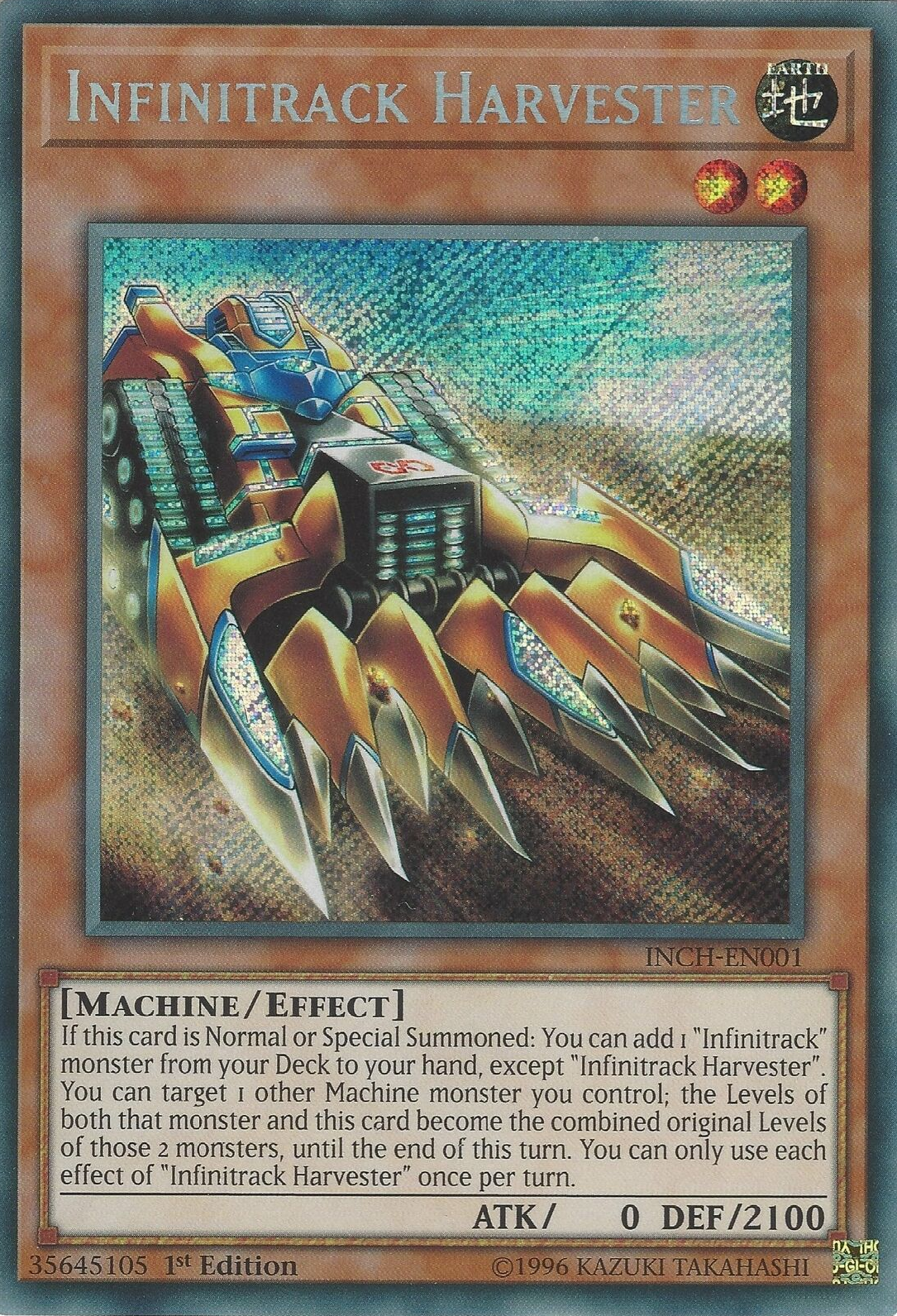 Infinitrack Harvester [INCH-EN001] Secret Rare | Dragon's Lair Comics and Fantasy Houston TX