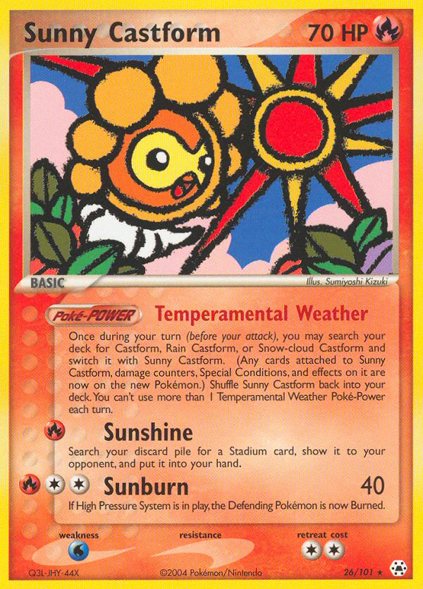 Sunny Castform (26/101) [EX: Hidden Legends] | Dragon's Lair Comics and Fantasy Houston TX