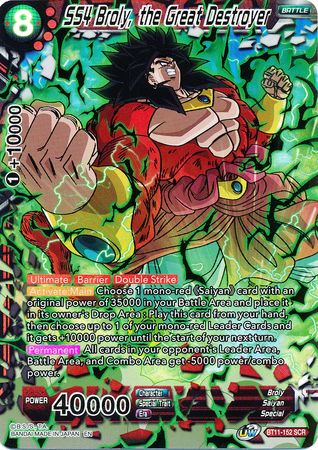 SS4 Broly, the Great Destroyer (BT11-152) [Vermilion Bloodline] | Dragon's Lair Comics and Fantasy Houston TX