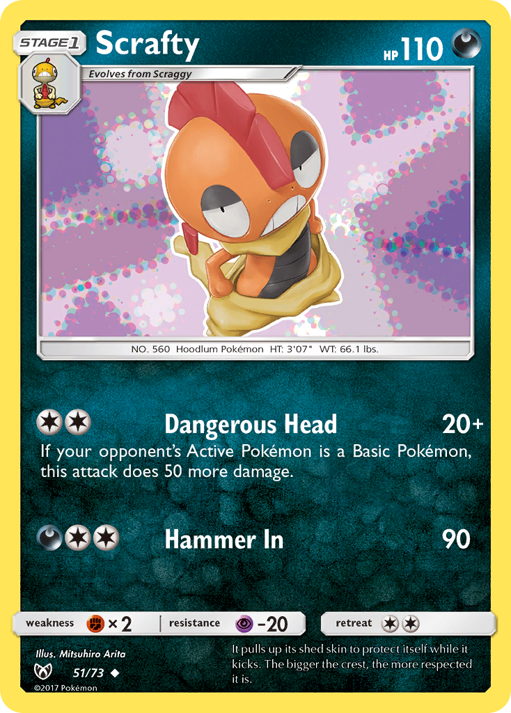 Scrafty (51/73) [Sun & Moon: Shining Legends] | Dragon's Lair Comics and Fantasy Houston TX