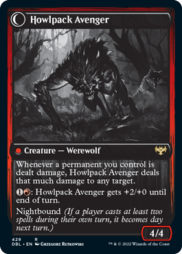 Ill-Tempered Loner // Howlpack Avenger [Innistrad: Double Feature] | Dragon's Lair Comics and Fantasy Houston TX