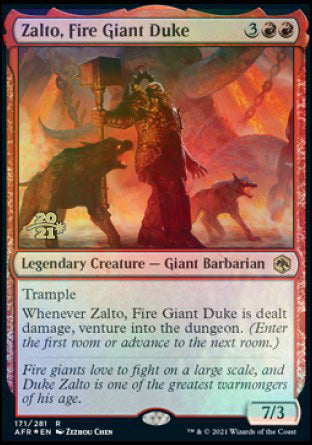 Zalto, Fire Giant Duke [Dungeons & Dragons: Adventures in the Forgotten Realms Prerelease Promos] | Dragon's Lair Comics and Fantasy Houston TX