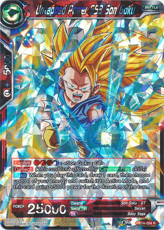 Untapped Power SS3 Son Goku (Shatterfoil) (BT4-004) [Dragon Brawl] | Dragon's Lair Comics and Fantasy Houston TX