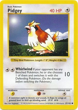 Pidgey (57/102) [Base Set Shadowless Unlimited] | Dragon's Lair Comics and Fantasy Houston TX