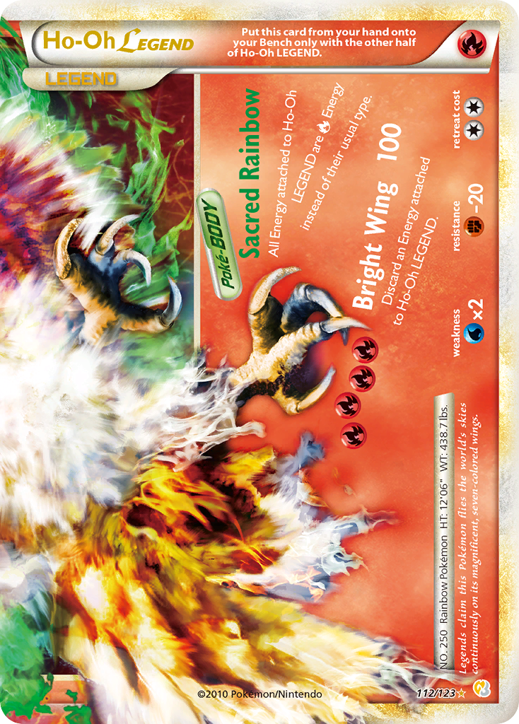 Ho-Oh LEGEND (112/123) [HeartGold & SoulSilver: Base Set] | Dragon's Lair Comics and Fantasy Houston TX