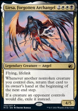 Liesa, Forgotten Archangel (Promo Pack) [Innistrad: Midnight Hunt Promos] | Dragon's Lair Comics and Fantasy Houston TX