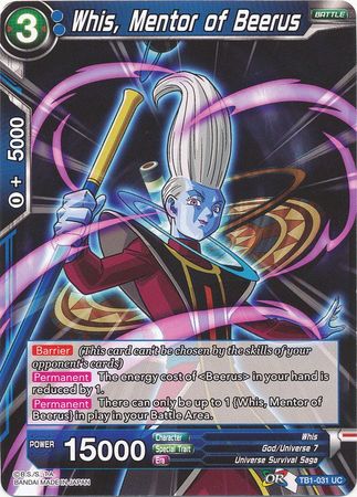 Whis, Mentor of Beerus (TB1-031) [The Tournament of Power] | Dragon's Lair Comics and Fantasy Houston TX