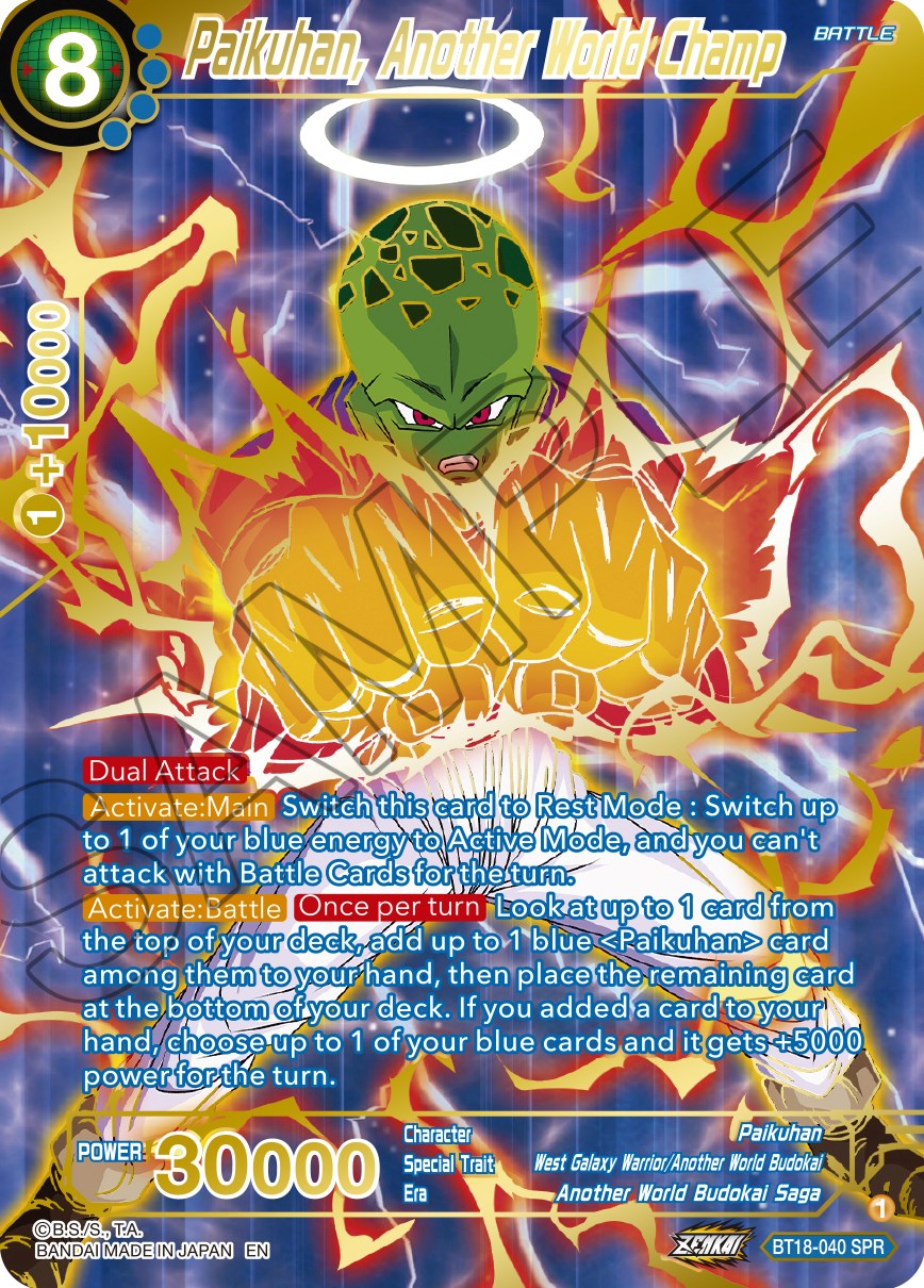 Paikuhan, Another World Champ (SPR) (BT18-040) [Dawn of the Z-Legends] | Dragon's Lair Comics and Fantasy Houston TX