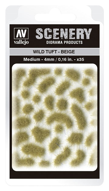 Vallejo Scenery: Wild Tuft - Beige (4mm) | Dragon's Lair Comics and Fantasy Houston TX