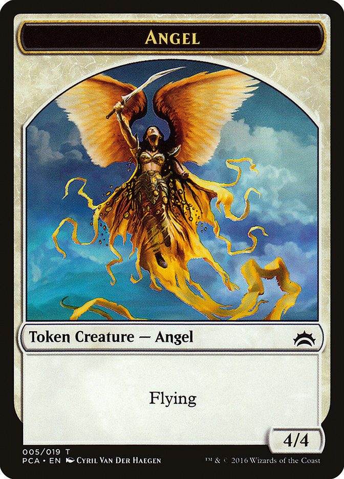 Angel // Saproling Double-Sided Token [Planechase Anthology Tokens] | Dragon's Lair Comics and Fantasy Houston TX